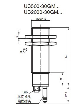 UC500-30GM-IUR2-V15 a 
PI: